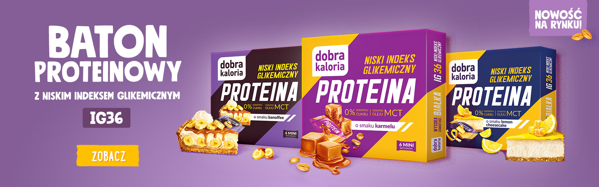 Baton proteinowy z niskim IG